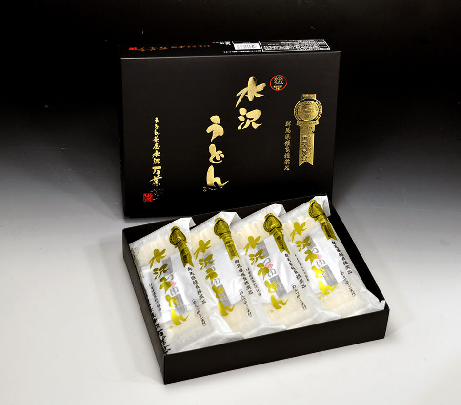 水沢うどん 4袋入り ギフト用化粧箱
